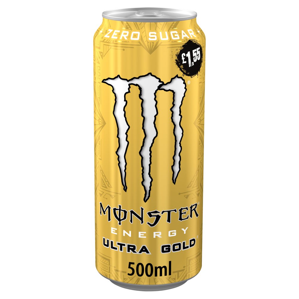 Monster Ultra Gold Energy Drink 12 x 500ml PM
