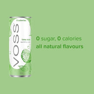 Voss Lime & Mint Sparkling Water 10x 330ml Cans