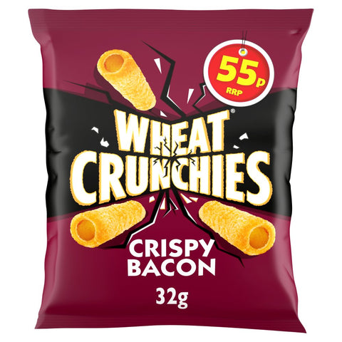 Wheat Crunchies Bacon Crisps 30 x 32g, 55p PMP