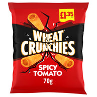Wheat Crunchies Spicy Tomato Crisps 16x70g, £1.35 PMP