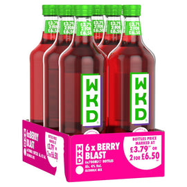 WKD Alcoholic Berry Blast 6 x 700ml Bottles