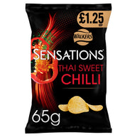 Walkers Sensations Thai Sweet Chilli Crisps £1.25 RRP PMP 18 x 65g
