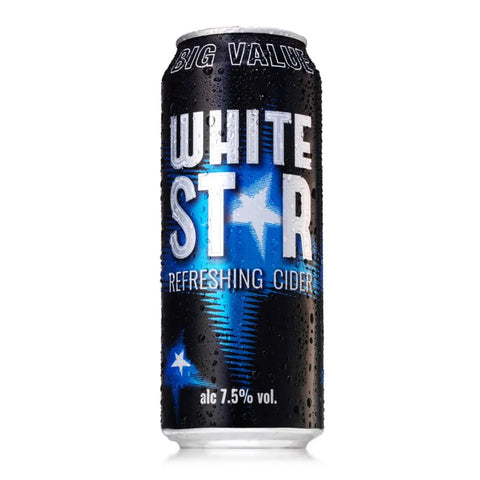White Star Refreshing Apple Cider Cans 24 x 500ml Cans