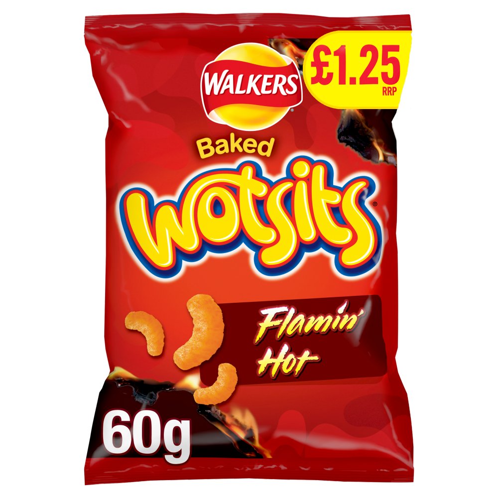 Walkers Wotsits Flamin' Hot Snack 15x60g  £1.25 PM
