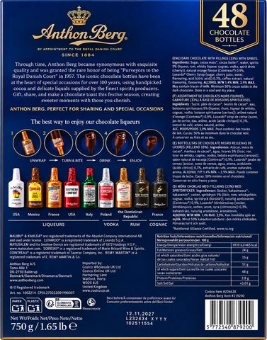 Anthon Berg 48 Chocolate Liqueur Selection 750g