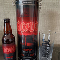 Ac/DC Pwr Up. Ltd Edition Beer, Tin And Glass.