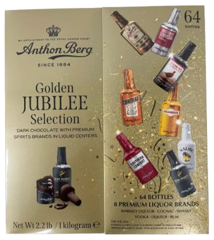 Anthon Berg Liqueur Filled Dark Chocolate Gift Box - Pack of 64