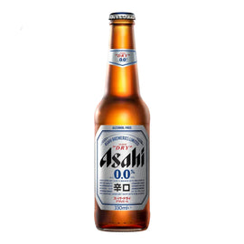 Asahi Super Dry 0% Alcohol Free Beer Lager Bottles 24X330ml