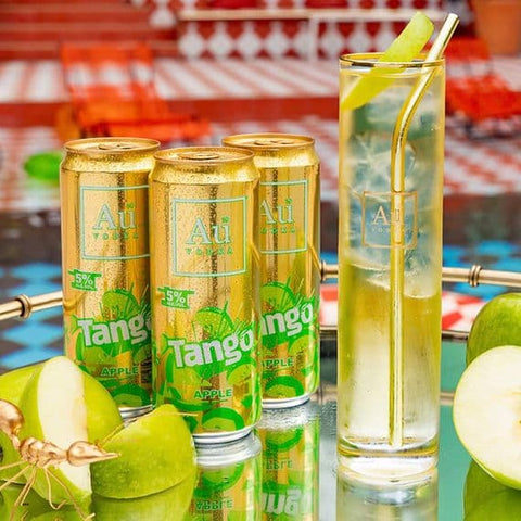 Au Vodka Tango Apple Cans 12 x 330ml - NEW