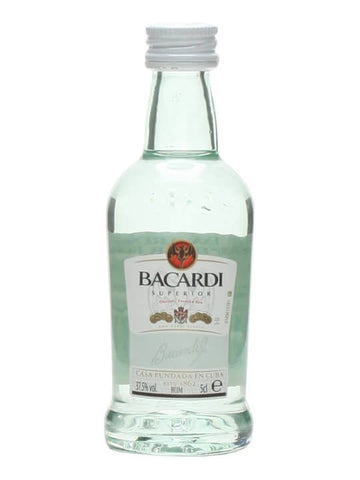 Bacardi Superior White Rum Christmas Card Mini Gift Box 5cl