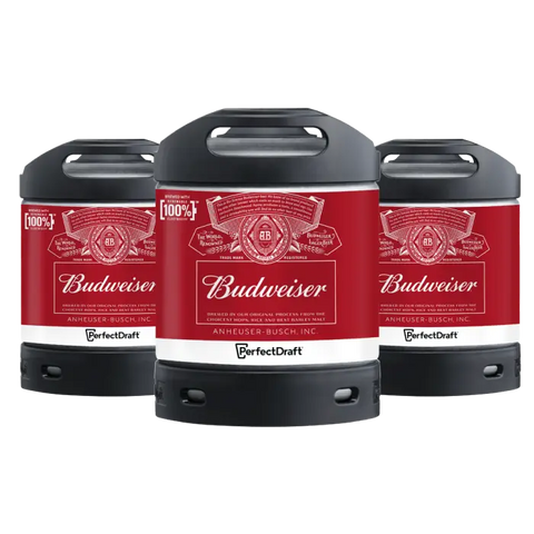 Budweiser PerfectDraft Keg Pack 3 x 6lt