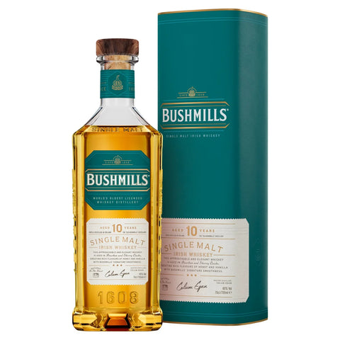 Bushmills 10 Year Old Single Malt Irish Whiskey 70cl
