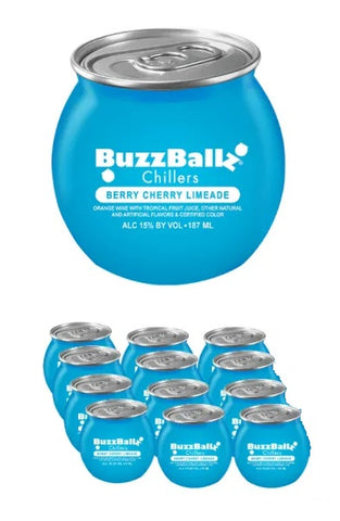 Buzzballz Berry Cherry Limeade Box of 12 x 20cl - NEW