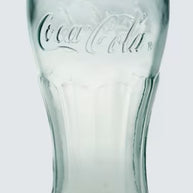 Coca Cola Genuine Georgian Green Glass 454ml/16oz - Recycled Glass  - Box of 24