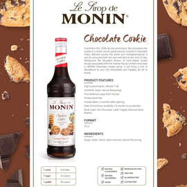 Monin Chocolate Cookie Syrup 70cl