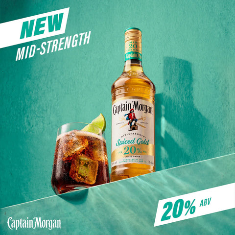Captain Morgan Mid Strength Spirit Drink 20% ABV 70cl