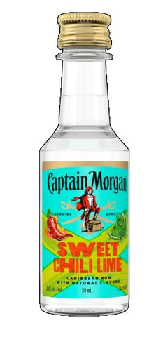 Captain Morgan Sweet Chili Lime Caribbean Rum 5cl Miniature - IMPORTED FROM USA