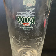 Cobra Premium Beer Pint Glass - Gold Rim