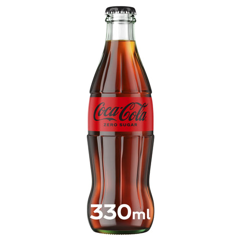 Coca Cola Zero Contour Bottle 24 x 330ml - Case