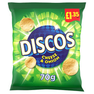 Discos Cheese & Onion Crisps 16 x 70g, £1.35 PMP