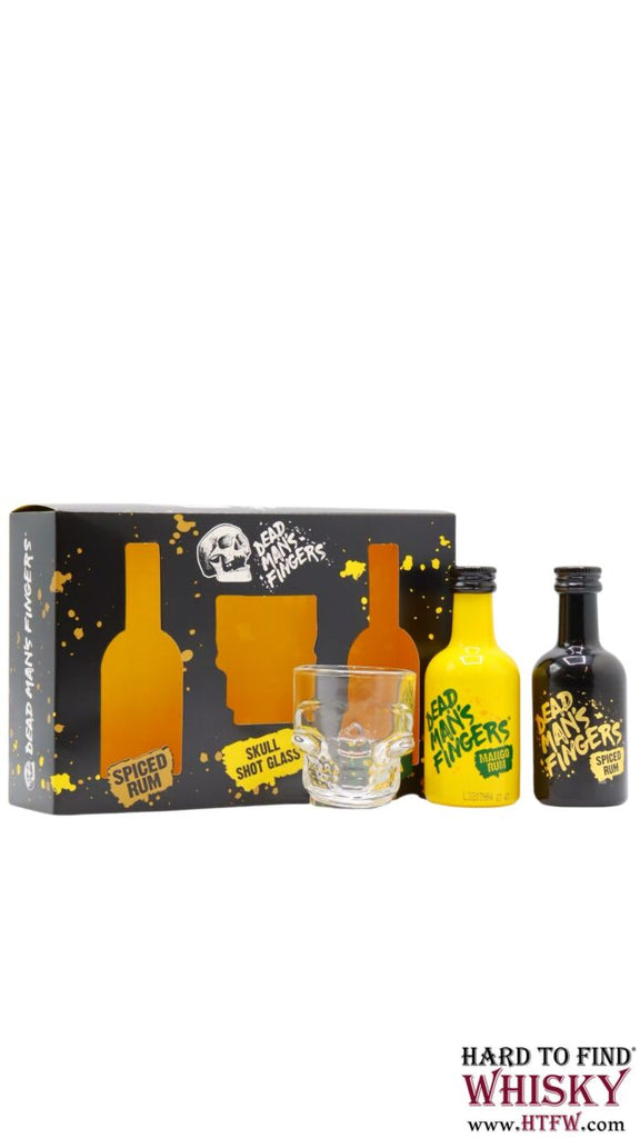 Buy Dead Man's Fingers Rum 2 x 5cl & Skull Shot Glass Gift Set Online