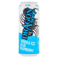 Dragon Soop Vodka Ice Blue Raspberry 8x500ml Cans