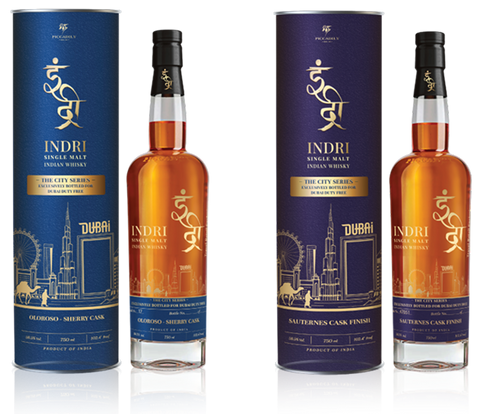 Indri Single Malt Indian Whisky The City Series 'Dubai Edition' Oloroso Sherry Cask Finish 75cl (Copy)