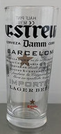 Estrella Damn Nucleated Half Pint Glass - 10oz