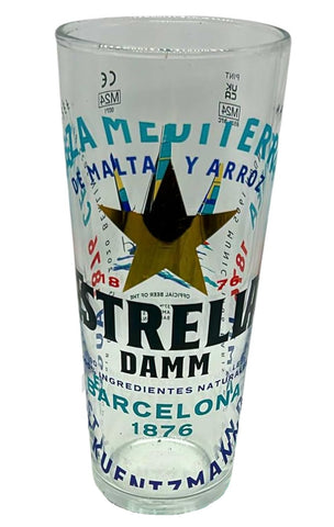 Estrella Damn Nucleated Pint Glass - Americas Cup Limited Edition - 20oz