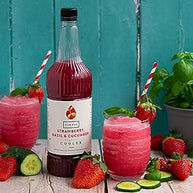 Simply Strawberry, Basil & Cucumber Cooler (1 Litre)