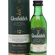 Glenfiddich Single Malt Scotch Whisky Aged 12 Years – 5cl Miniature - BOXED