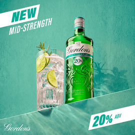 Gordon's Mid Strength Spirit Drink 20% ABV 70cl - NEW