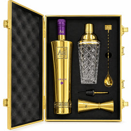 AU Vodka Black Grape Cocktail Mixing Brief Case Set 75cl