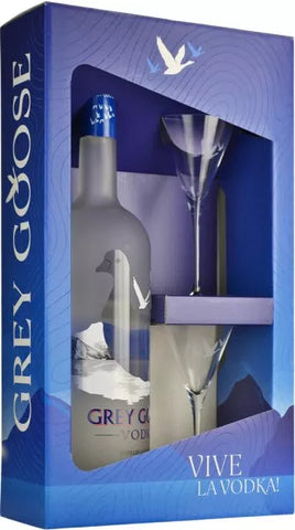 Grey Goose Vodka Magnum Gift Set 1.75 litre with 2 Glasses