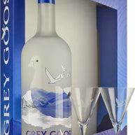 Grey Goose Vodka Magnum Gift Set 1.75 litre with 2 Glasses