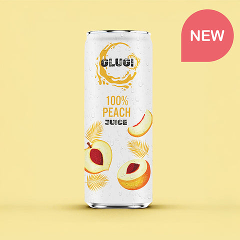 Glug 100% Peach Juice 12 x 320ml Cans