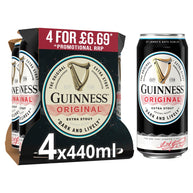 Guinness Original Stout Beer Cans 24x440ml