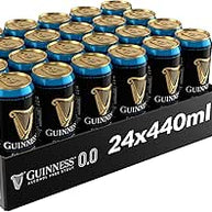 Guinness Draught 0.0 Alcohol Free Stout Case of 24 x 440ml Cans