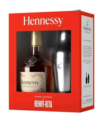 Hennessy VS Cognac Henny-Rita Cocktail Shaker Gift Set 70cl
