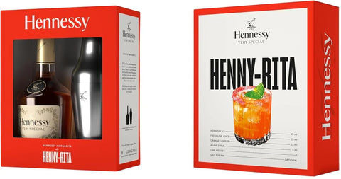 Hennessy VS Cognac Henny-Rita Cocktail Shaker Gift Set 70cl