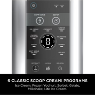 Ninja CREAMi Scoop & Swirl NC701UK 13-in-1 Ice Cream & Soft Serve Maker, Silver