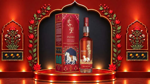 Indri Diwali Collectors Edition 2026 Ruby Port Cask Indian Whisky 70cl