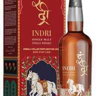 Indri Diwali Collectors Edition 2026 Ruby Port Cask Indian Whisky 70cl