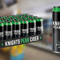 Knights Premium Pear Cider Cans 24 x 500ml