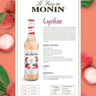 Monin Lychee Syrup 70cl