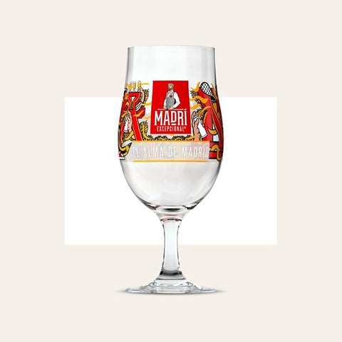 Madri Beer Glass 'El Alma De Madrid' Limited Edition "Street Art Glass" Pint Lager