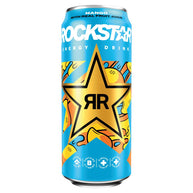 Rockstar Energy Drink Mango with Real Fruit Juice 12 x 500ml cans PMP