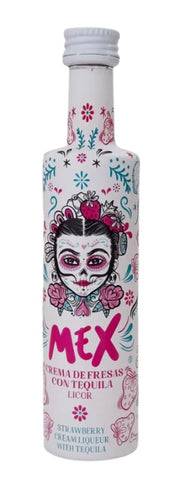 Mex Strawberry Cream Liqueur with Tequila 12 x 5cl - Miniature