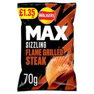 Walkers MAX Flame Grilled Steak Sharing Crisps 15x70g PMP RRP £1.35