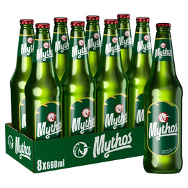 Mythos Hellenic Lager Beer 8x660ml Bottle